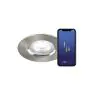 Nordlux Don Smart LED Spot Brushed Nickel 4.7W 320lm 60D - 822-865 Afstembaar Wit + RGB | 85mm - IP65